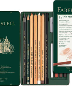 Faber Castell FC-112975 Pitt Monochrome Set Faber-Castell 12-delig Medium