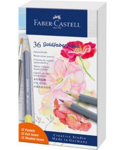 Faber Castell FC-114639 Goldfaber Aqua Aquarelpotloden 36 Stuks Pastels/Full Tones/Shaded Tones