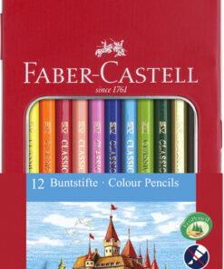 Faber Castell FC-115801 Kleurpotlood Castle Zeskantig Metalen Etui 12 Stuks