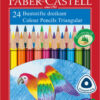 Faber Castell FC-116544 Kleurpotlood Driekant Kartonnen Etui à 24 Stuks