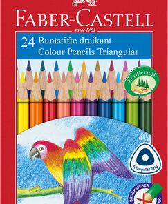 Faber Castell FC-116544 Kleurpotlood Driekant Kartonnen Etui à 24 Stuks