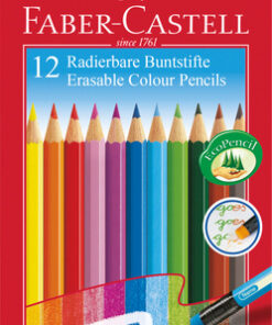Faber Castell FC-116612 Kleurpotlood Uitgumbaar Etui 12 Stuks