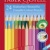 Faber Castell FC-116625 Kleurpotloden Faber-Castell Etui 24 Stuks Uitwisbaar