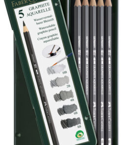 Faber Castell FC-117805 Aquarelpotlood Faber-Castell Graphite Etui A 5 Stuks