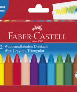 Faber Castell FC-120010 Waskrijt Driehoek 12 Stuks