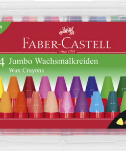 Faber Castell FC-120034 Waskrijt Jumbo In Opbergbox 24 Stuks