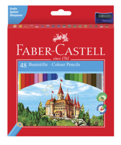 Faber Castell FC-120148 Kleurpotlood Faber-Castell Castle Zeskantig Karton Etui Met 48 Stuks