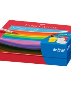 Faber Castell FC-121040 Tempera-Gouache Verf 6 Kleuren