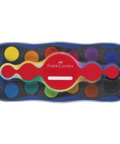 Faber Castell FC-125020 Waterverfdoos 24 Kleuren +1 Tube Verf Wit