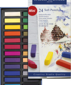 Alternative view of Faber Castell FC-128224 Pastelkrijt Halve Lengte Etui à 24 Stuks