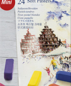 Faber Castell FC-128224 Pastelkrijt Halve Lengte Etui à 24 Stuks