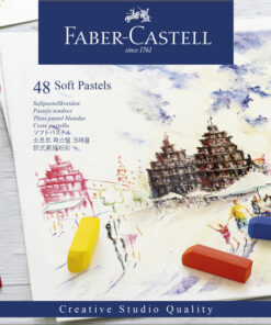 Faber Castell FC-128248 Pastelkrijt Halve Lengte Etui à 48 Stuks