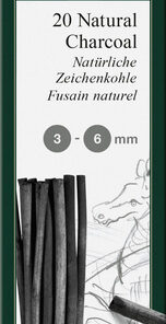 Faber Castell FC-129198 Houtskool Pitt Monochrome 3-6 Mm