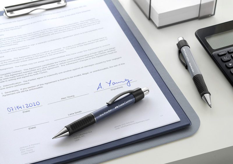 Faber Castell FC-140789 Balpen Faber-Castell Grip Plus Steengrijs - Image 2