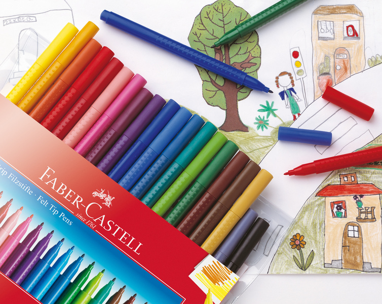 Faber Castell FC-155320 20 Viltstiften GRIP Doos 5 Stuks - Image 2