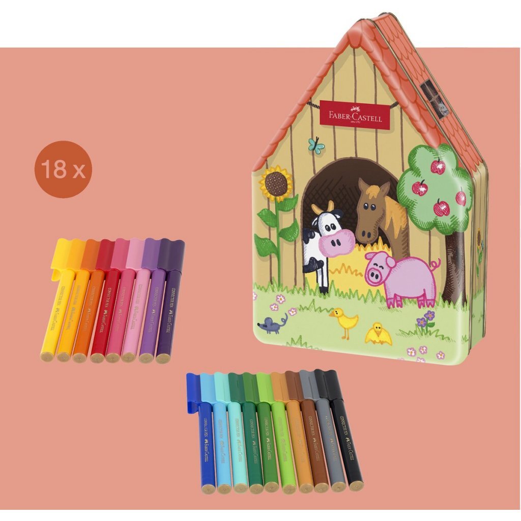 Faber Castell FC-155539 Viltstift Connector Boerderij 18 Stuks - Image 3