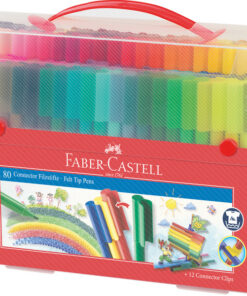 Faber Castell FC-155579 Uitwasbare Connector Stiften Koffer 80 Stuks