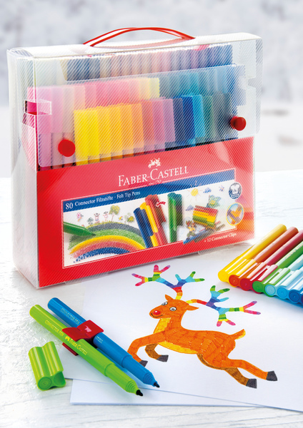 Faber Castell FC-155579 Uitwasbare Connector Stiften Koffer 80 Stuks - Image 4