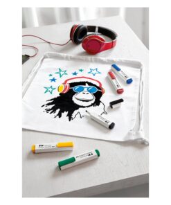 Alternative view of Faber Castell FC-159520 Textielmarkers 5 Stuks