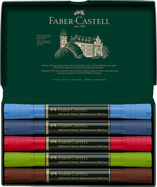 Faber Castell FC-160308 Aquarel Marker Albrecht Dürer 5 Stuks Urban Sketching - Image 3