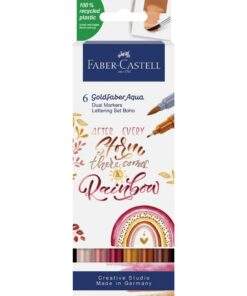 Faber Castell FC-164518 Duo Aquarelmarker Goldfaber BoHo 6 Stuks