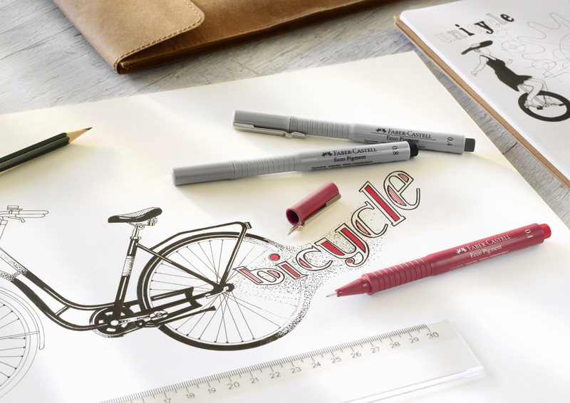 Faber Castell FC-167004 Tekenpen Ecco Pigment 4-delig Etui - Image 2