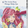 Faber Castell FC-167155 Tekenstift Faber-Castell Pitt Artist Pen Manga 6-delig Etui Shôjo