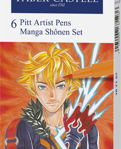 Faber Castell FC-167157 Tekenstift Faber-Castell Pitt Artist Pen Manga 6-delig Etui Shônen