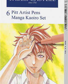 Faber Castell FC-167168 Tekenstift Faber-Castell Pitt Artist Pen Manga 6-delig Etui Kaoiro