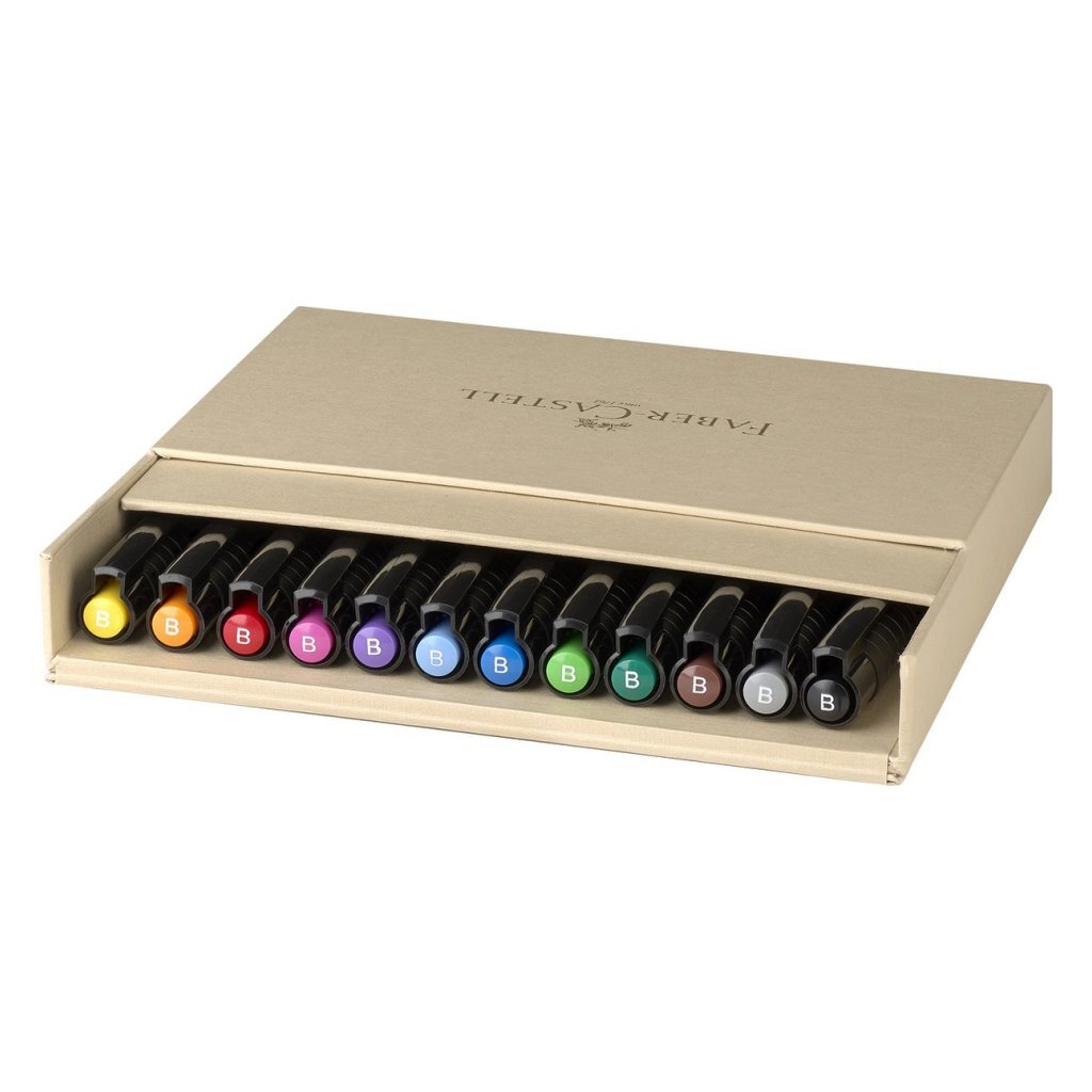 Faber Castell FC-167190 Tekenstift Pitt Artist Pen Brush 12 Stuks - Image 2