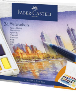 Faber Castell FC-169724 Waterverf Faber-Castell In Box Met 24 Kleuren