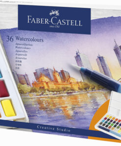 Faber Castell FC-169736 Waterverf Faber-Castell In Box Met 36 Kleuren