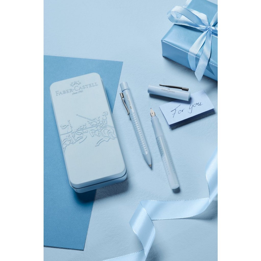 Faber Castell FC-201524 Balpen en Vulpen Grip 2010 Harmony Sky Blue - Image 3