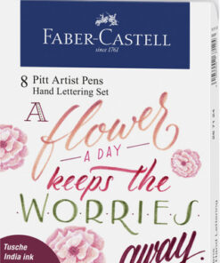 Faber Castell FC-267124 Tekenstift Faber-Castell Pitt Artist Pen Letteringset 8x