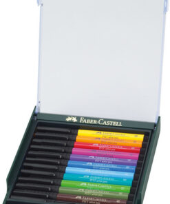 Faber Castell FC-267421 Tekenstift Faber-Castell Pitt Artist Pen Brush Set 12 Stuks Basic