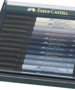 Alternative view of Faber Castell FC-267423 Tekenstift Faber-Castell Pitt Artist Pen Brush Set 12 Stuks Grijstinten