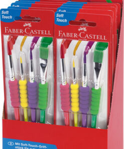 Alternative view of Faber Castell FC-481600 Penselenset Plastic 4 Stuks
