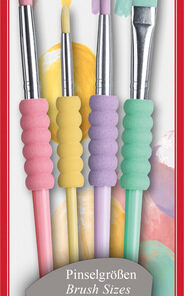 Faber Castell FC-481620 Penselenset Soft Touch 4 Stuks Pastel Kleuren