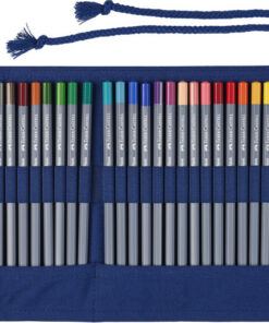 Faber Castell Roletui 27 Goldfaber Aqua Kleurpotloden 1 Puntenslijper + 1 Penseel Doos 3 Stuks