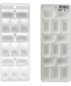 Fackelmann IJsblokjesvormer 24x9 cm Wit PP