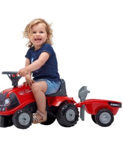 Falk Case IH Looptractor + Aanhanger + Accessoires