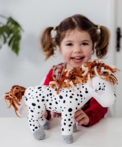 Alternative view of Fien en Teun Knuffel Paard Stip 35 cm