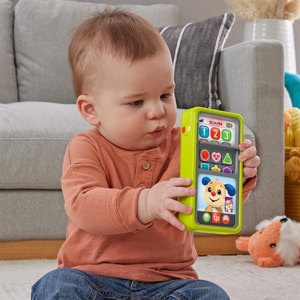 Fisher Price 2in1 Slepen en Leren Smartphone + Licht en Geluid - Image 3