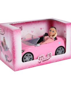 Fleur Pop met Roze Cabrio