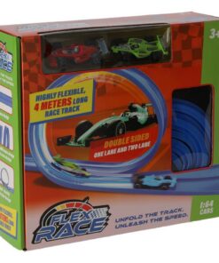 Flexibele Racebaan 400 cm Blauw