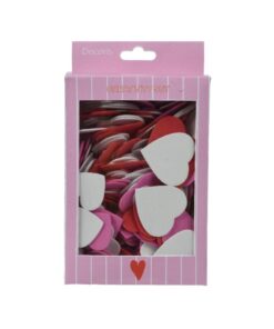 Foam Hartjes Rood/Roze/Wit