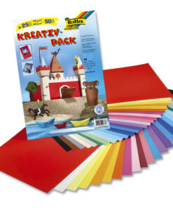 Folia FO-677 Knutselpapier Kreapakket A 50 Vel 25 Verschillende Kleuren