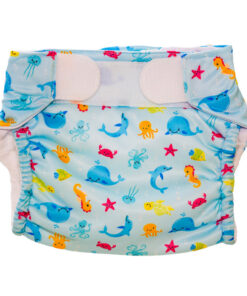Alternative view of Freds Swim Academy Wasbare Zwemluier Zeedieren Maat 1 4-9 kg Blauw