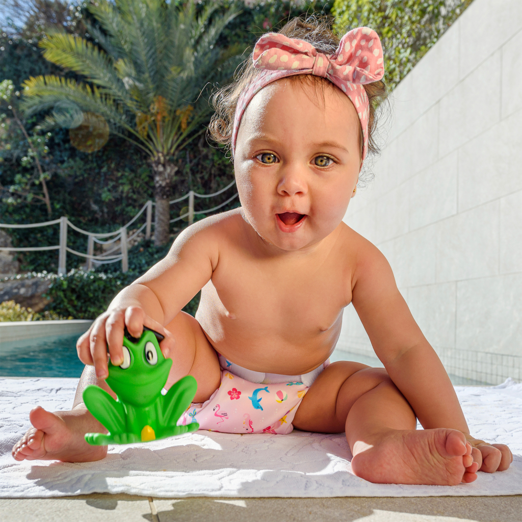 Freds Swim Academy Wasbare Zwemluier Zeemeermin Maat 1 4-9 kg Roze - Image 4