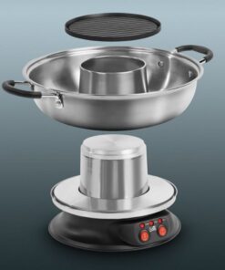 Alternative view of Fritel FG2970 Culinary Fondue en Grill 2L 1950W Inox/Zwart